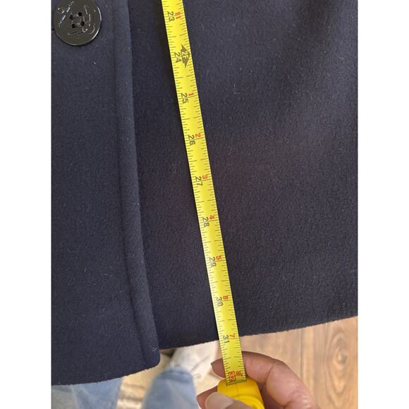 Vintage VTG J Percy 100% Merino Wool Women’s 6 Coat Jacket Blue Double Breasted - Picture 6 of 10